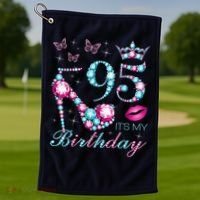 95 It'S My Birthday 95 Years Old It'S My 95th Birthday Party Golf Towel thumb 1