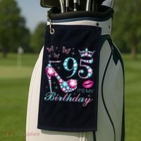 95 It'S My Birthday 95 Years Old It'S My 95th Birthday Party Golf Towel thumb 2
