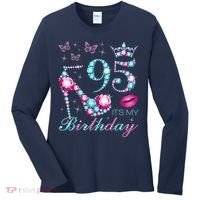 95 It'S My Birthday 95 Years Old It'S My 95th Birthday Party Women's Long Sleeve Shirt thumb 0