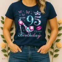 95 It'S My Birthday 95 Years Old It'S My 95th Birthday Party Women's T-Shirt thumb 2