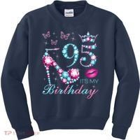 95 It'S My Birthday 95 Years Old It'S My 95th Birthday Party Kids Sweatshirt thumb 0
