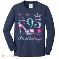95 It'S My Birthday 95 Years Old It'S My 95th Birthday Party Kids Long Sleeve Shirt thumb 0