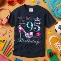 95 It'S My Birthday 95 Years Old It'S My 95th Birthday Party Kids T-Shirt thumb 3