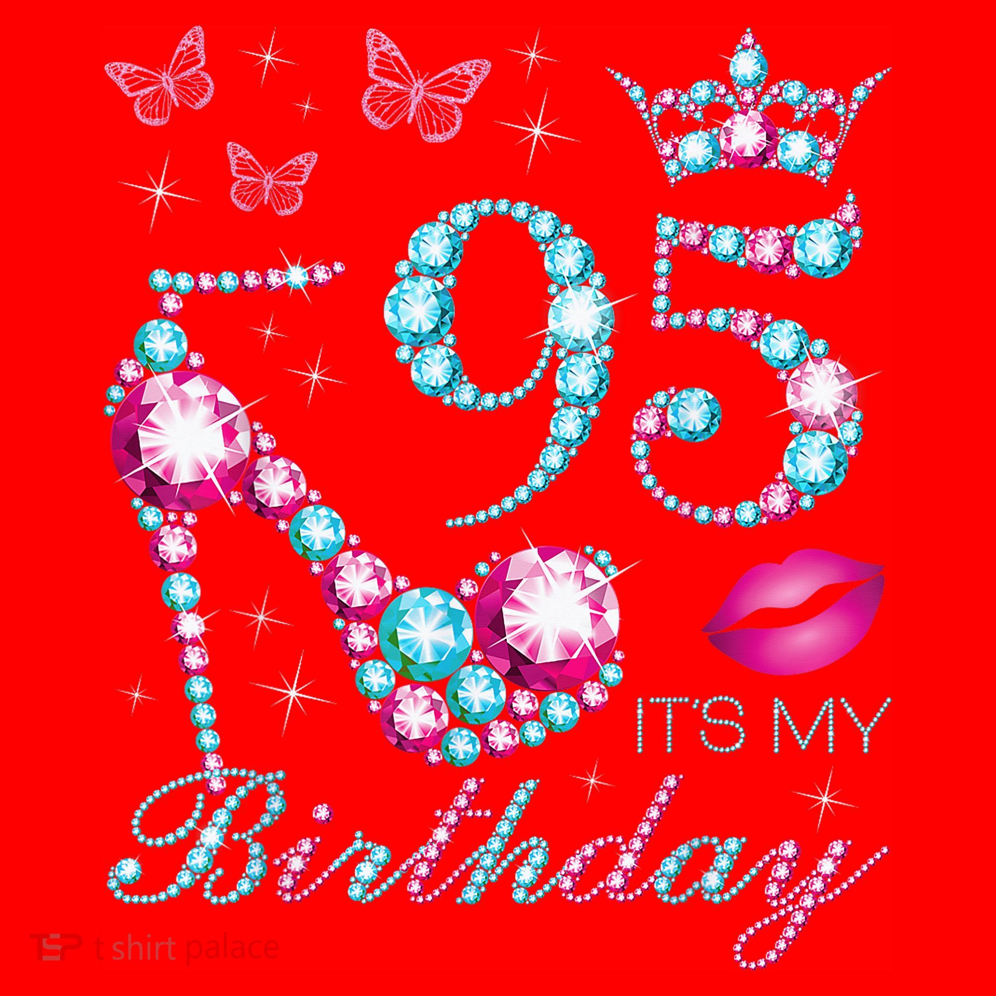 95 It'S My Birthday 95 Years Old It'S My 95th Birthday Party Santa Hat