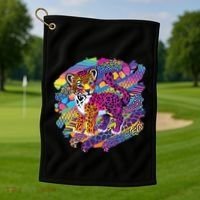 90s Inspired Tiger Golf Towel thumb 1