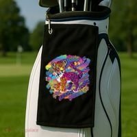 90s Inspired Tiger Golf Towel thumb 2