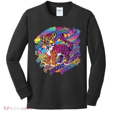 90s Inspired Tiger Kids Long Sleeve Shirt