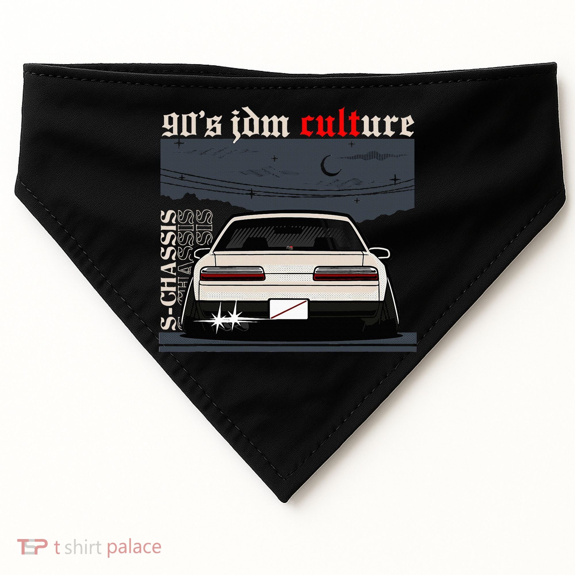 90s Jdm Culture S13 Car USA-Made Doggie Bandana