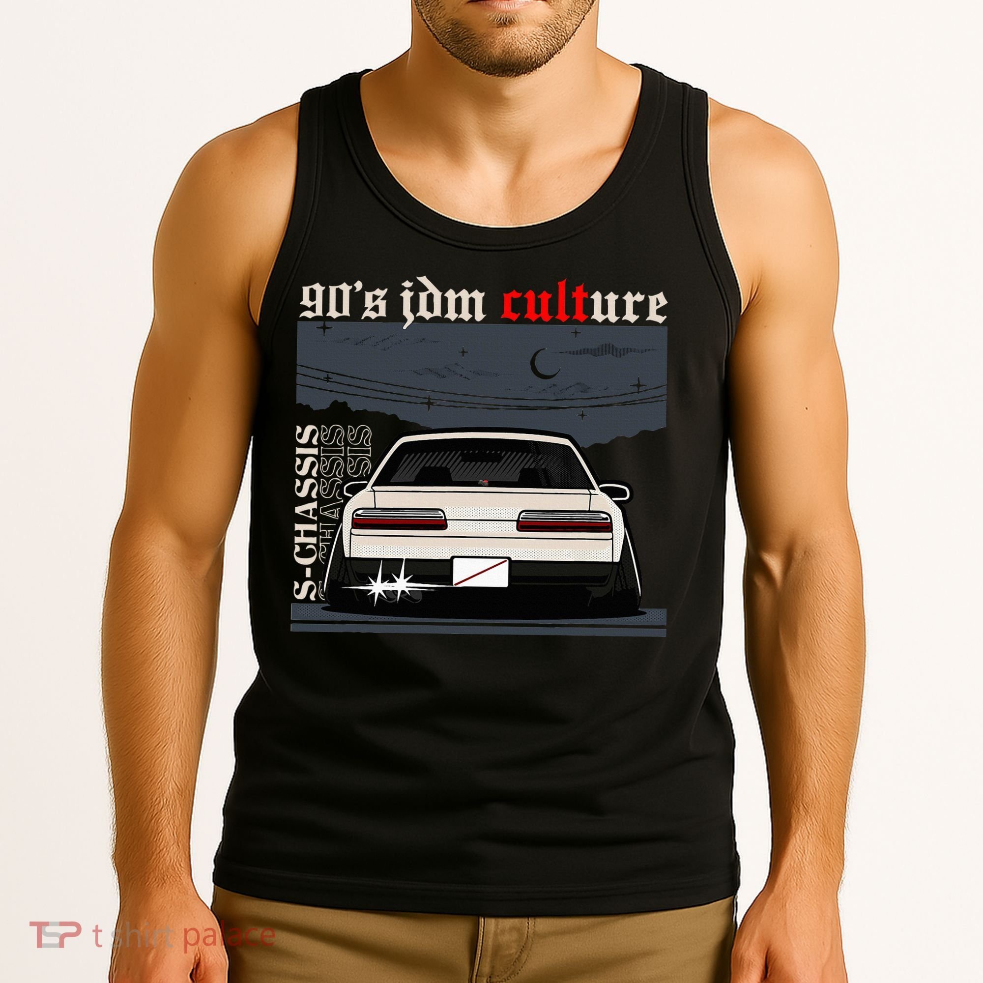 90s Jdm Culture S13 Car Tank Top