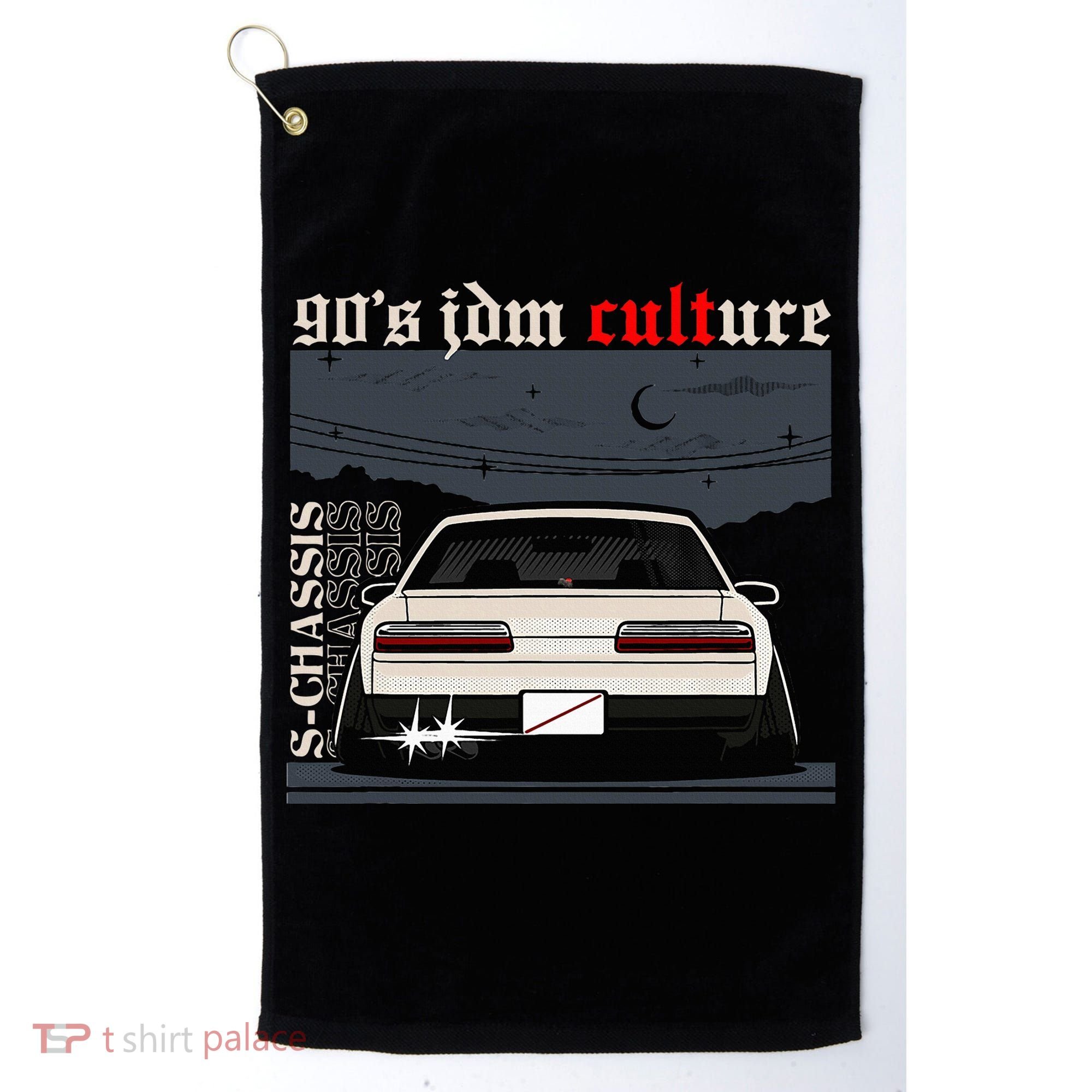90s Jdm Culture S13 Car Golf Towel