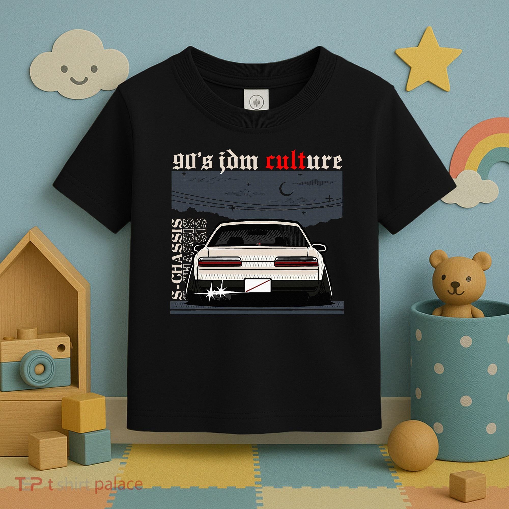 90s Jdm Culture S13 Car Toddler T-Shirt