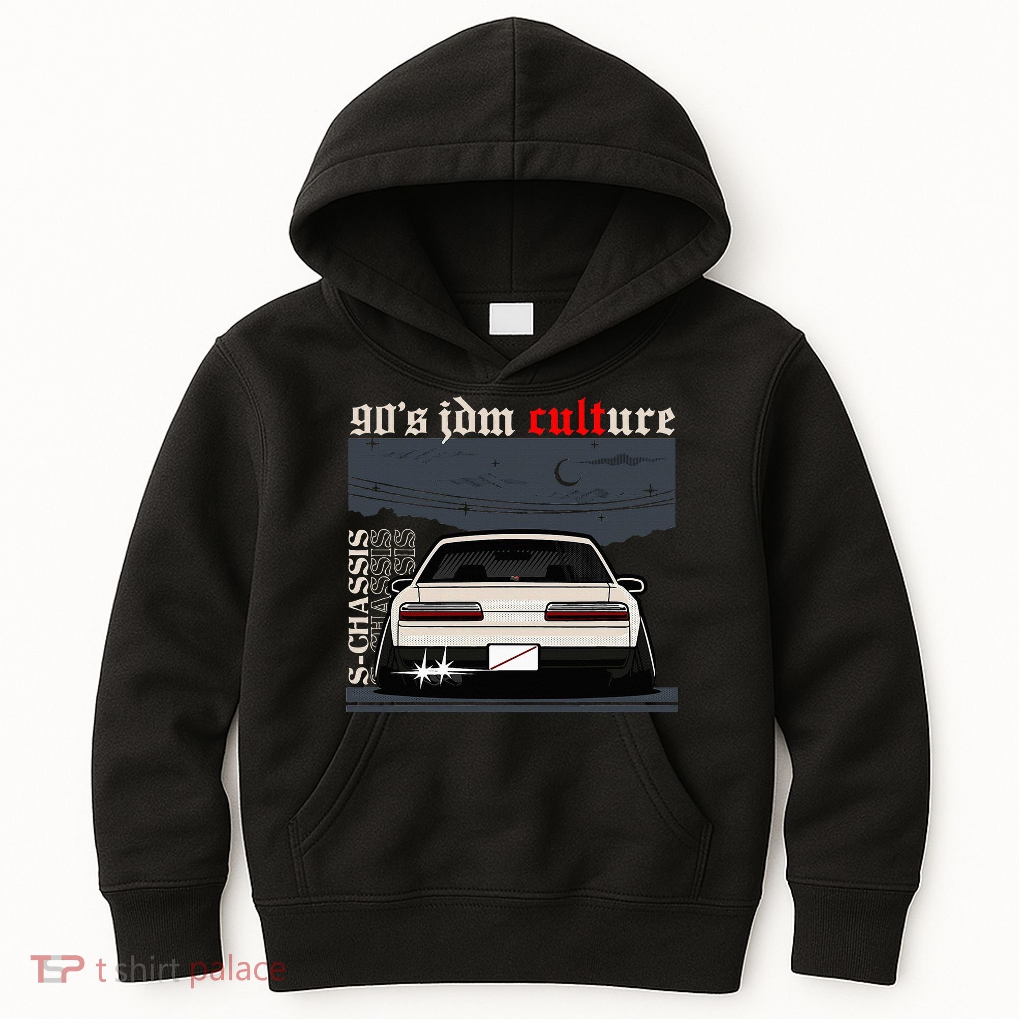 90s Jdm Culture S13 Car Kids Hoodie