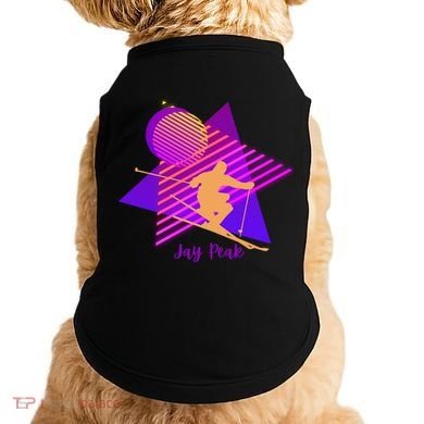 90s Jay Peak Vermont Skiing Skier Gift Doggie Tank