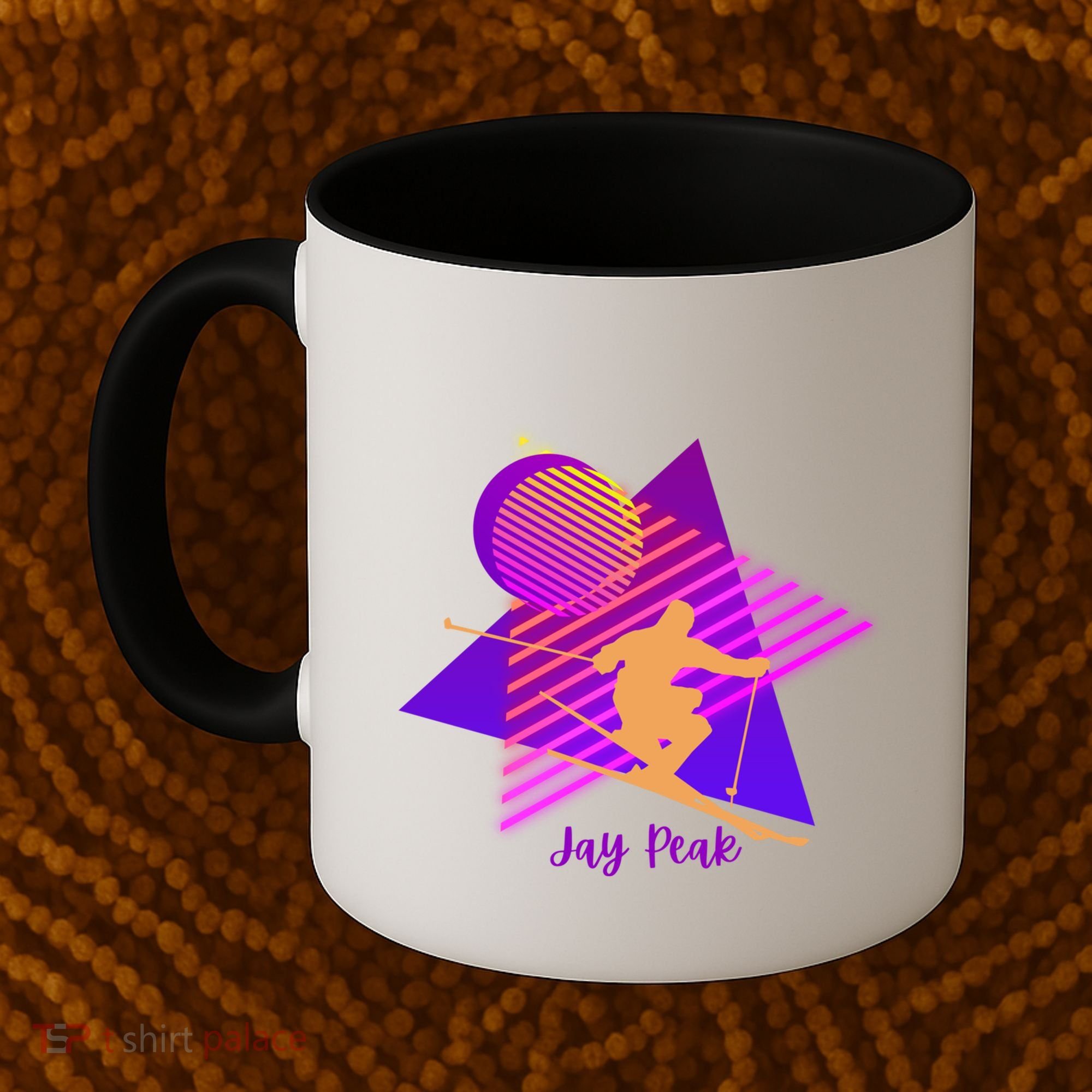 90s Jay Peak Vermont Skiing Skier Gift Coffee Mug