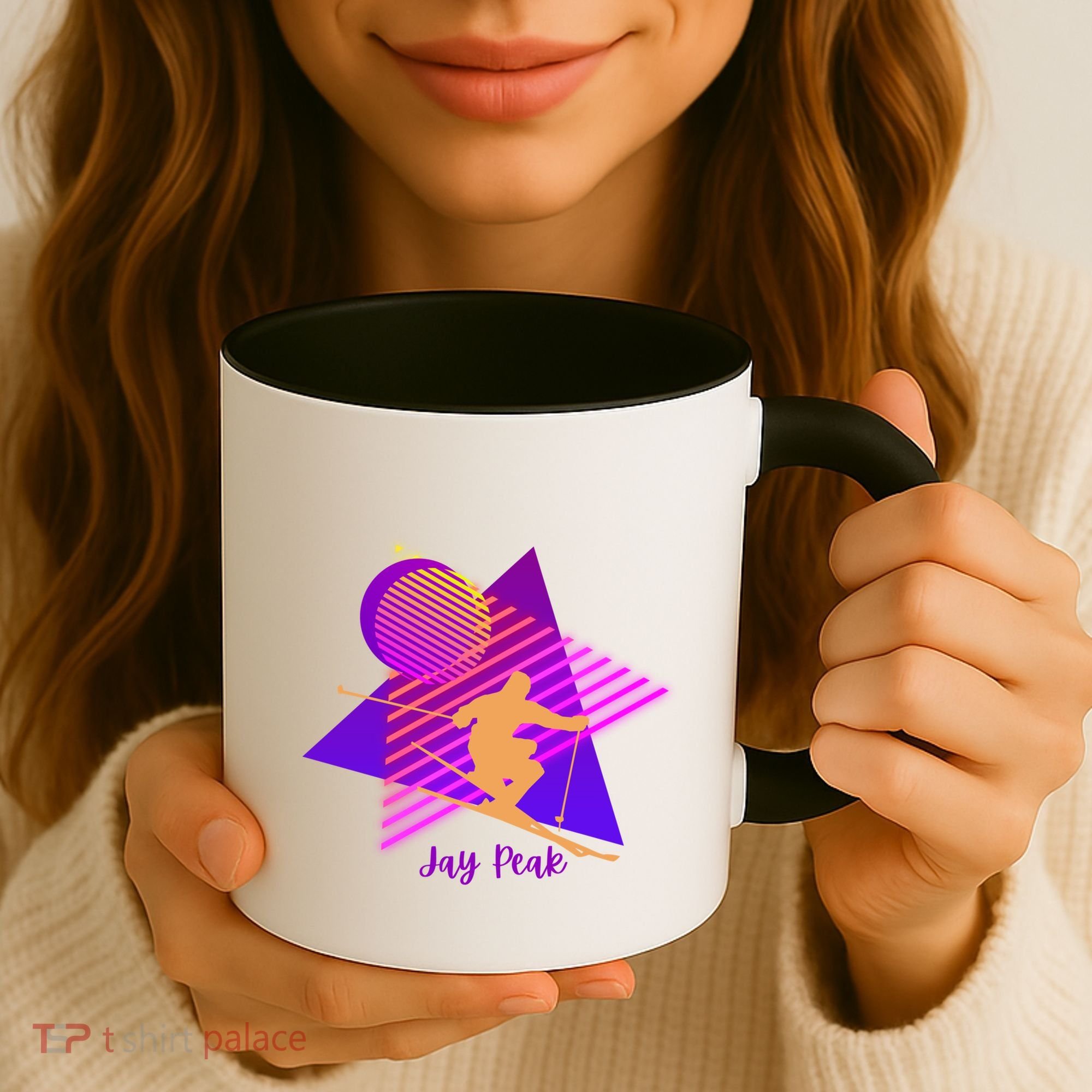 90s Jay Peak Vermont Skiing Skier Gift Coffee Mug