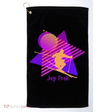 90s Jay Peak Vermont Skiing Skier Gift Golf Towel