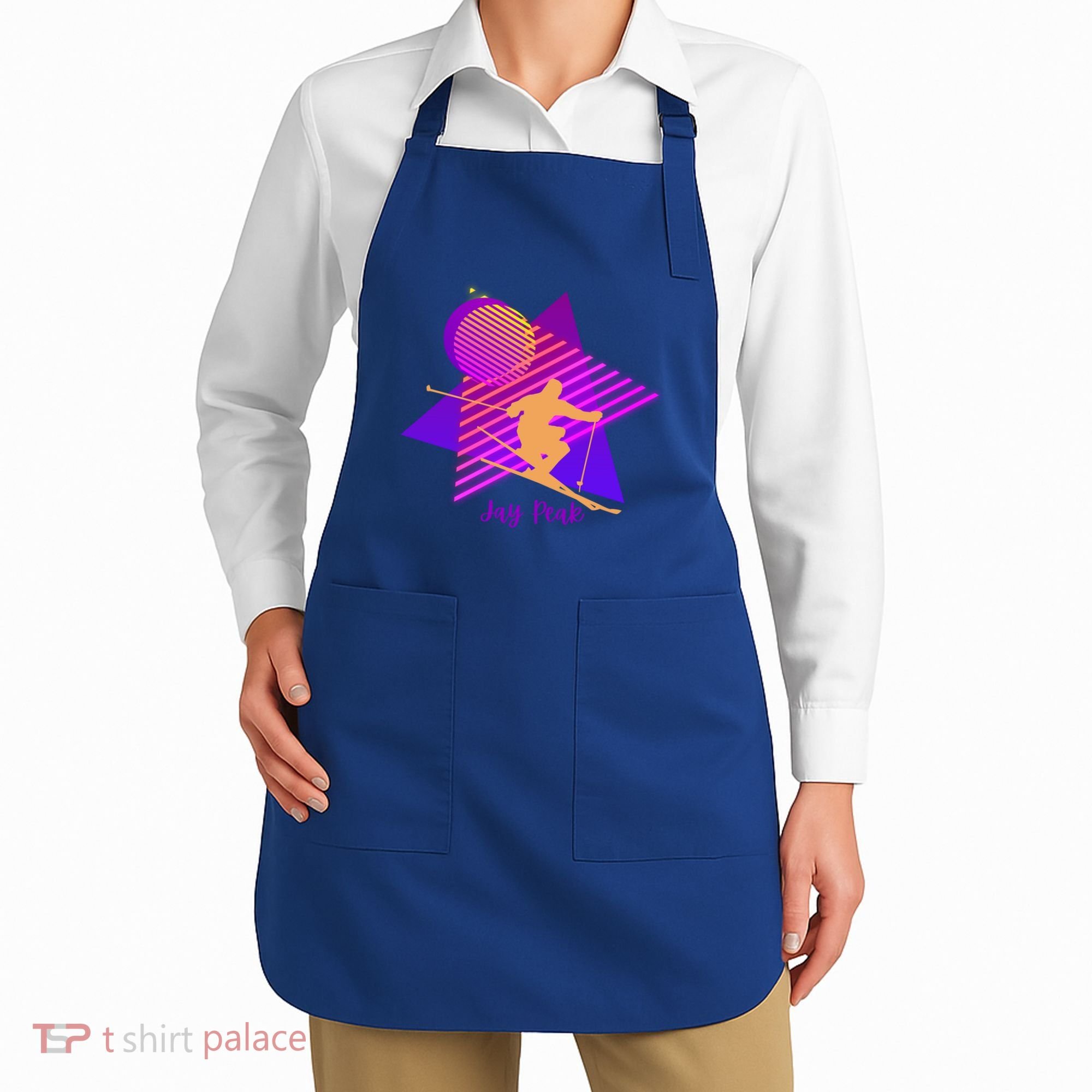 90s Jay Peak Vermont Skiing Skier Gift Apron