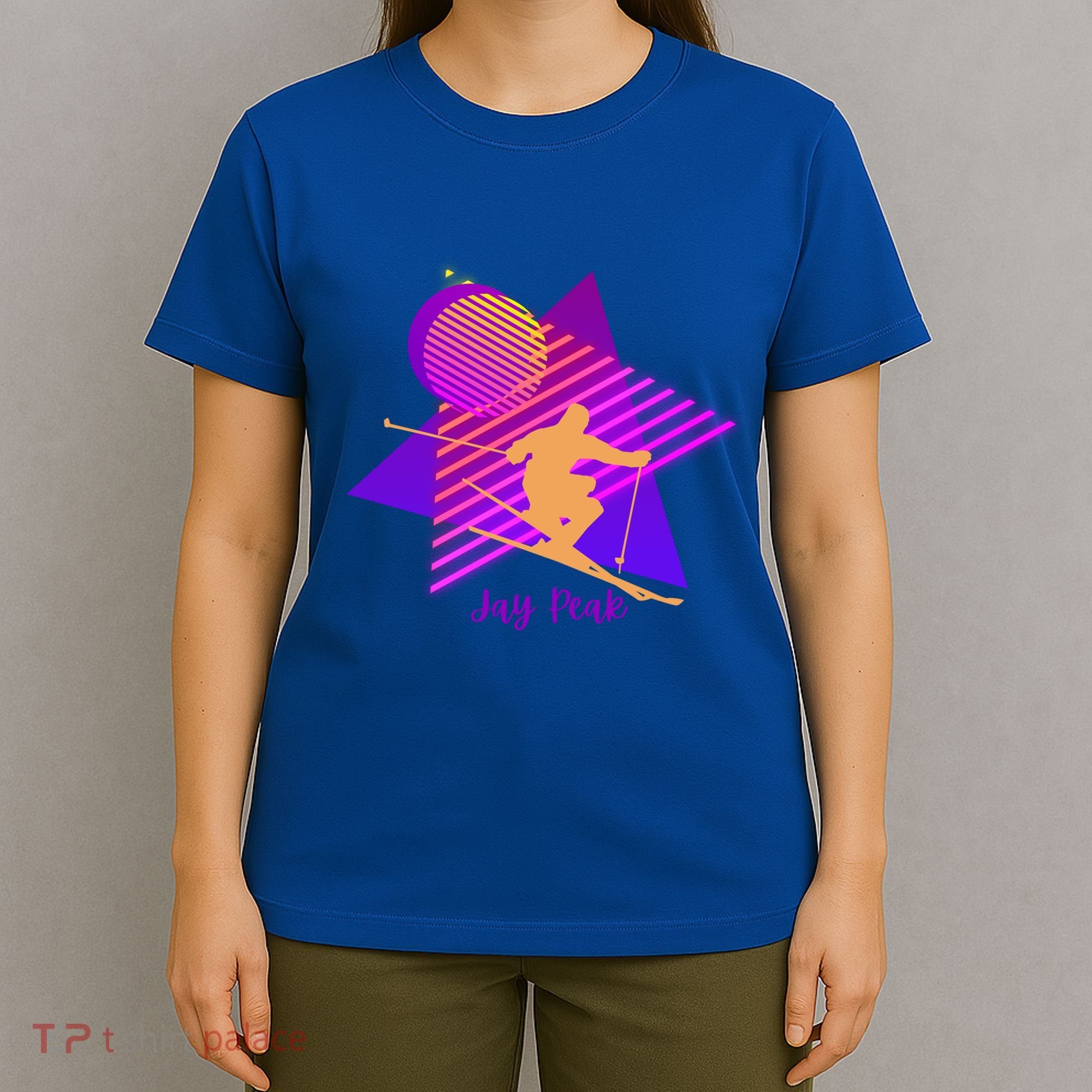 90s Jay Peak Vermont Skiing Skier Gift T-Shirt