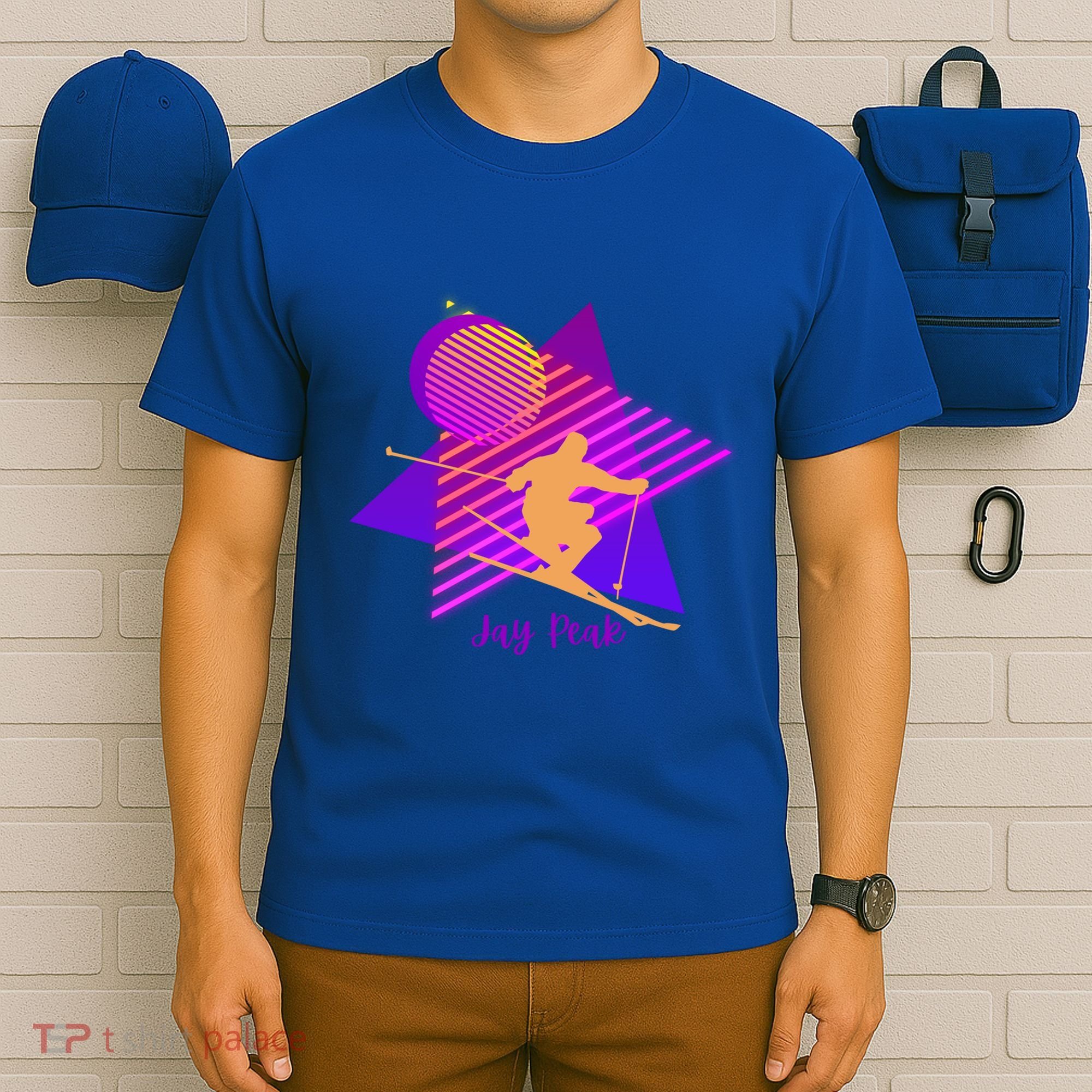 90s Jay Peak Vermont Skiing Skier Gift T-Shirt