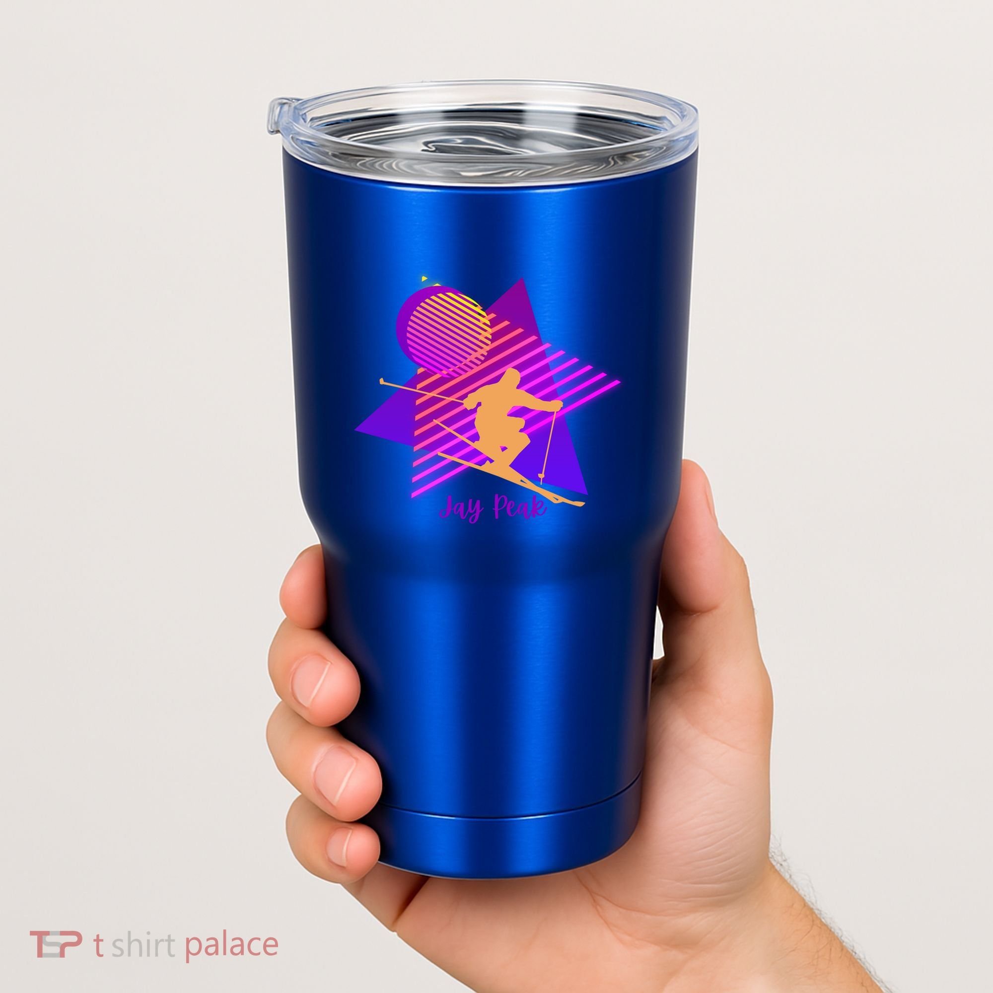 90s Jay Peak Vermont Skiing Skier Gift Tumbler