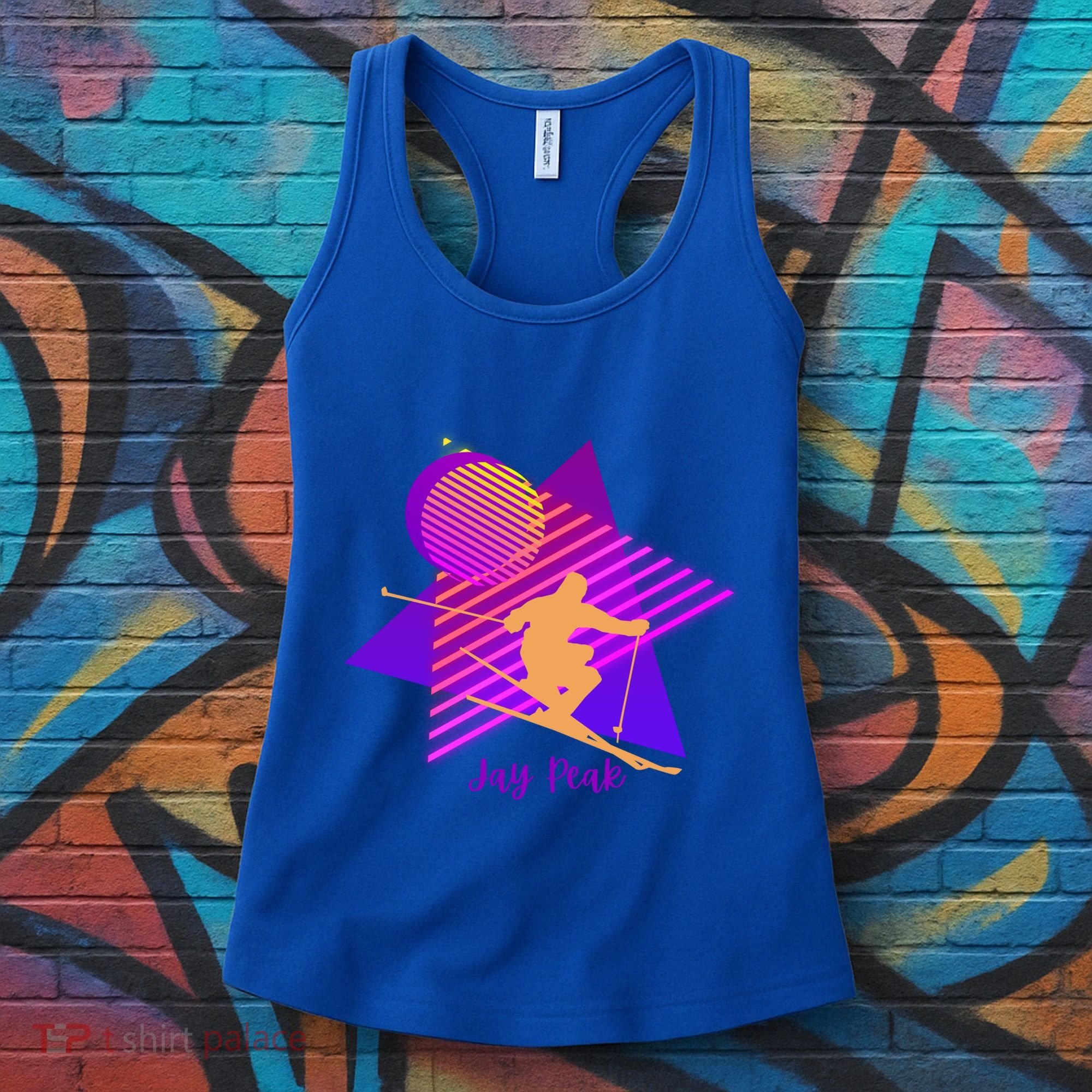 90s Jay Peak Vermont Skiing Skier Gift Women's Tank Top