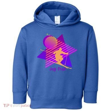 90s Jay Peak Vermont Skiing Skier Gift Toddler Hoodie