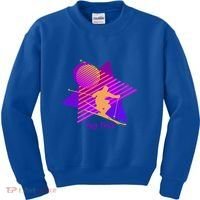 90s Jay Peak Vermont Skiing Skier Gift Kids Sweatshirt thumb 0