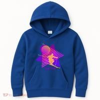 90s Jay Peak Vermont Skiing Skier Gift Kids Hoodie thumb 0