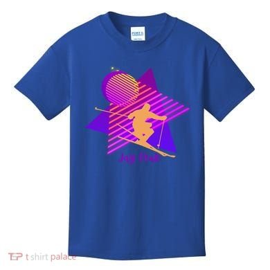 90s Jay Peak Vermont Skiing Skier Gift Kids T-Shirt