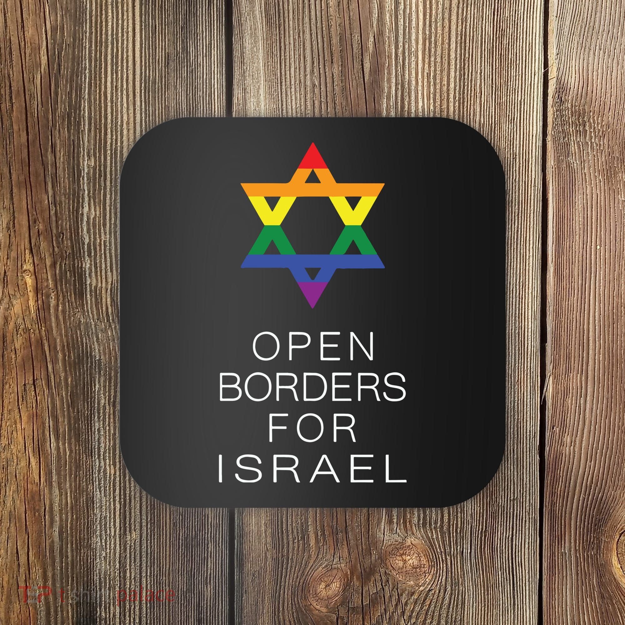 9Mmsmg Lgbtq Jewish Pride Open Borders For Israel Coaster