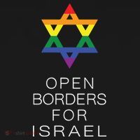 9Mmsmg Lgbtq Jewish Pride Open Borders For Israel Polo thumb 3