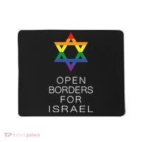 9Mmsmg Lgbtq Jewish Pride Open Borders For Israel Mousepad thumb 0