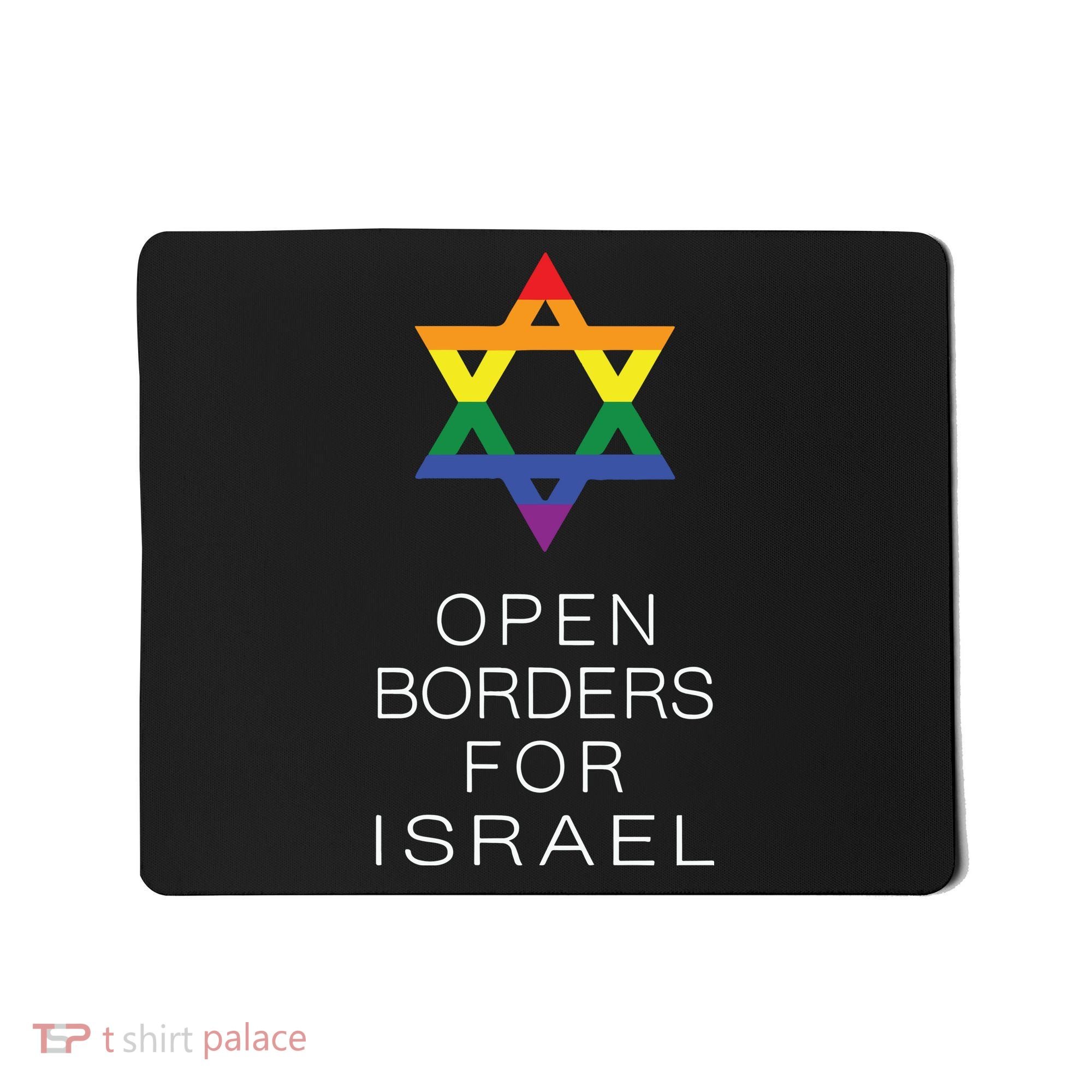 9Mmsmg Lgbtq Jewish Pride Open Borders For Israel Mousepad