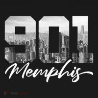 901 Memphis Area Code Tennessee Memphis City Skyline Long Sleeve Shirt thumb 2