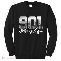 901 Memphis Area Code Tennessee Memphis City Skyline Sweatshirt thumb 0