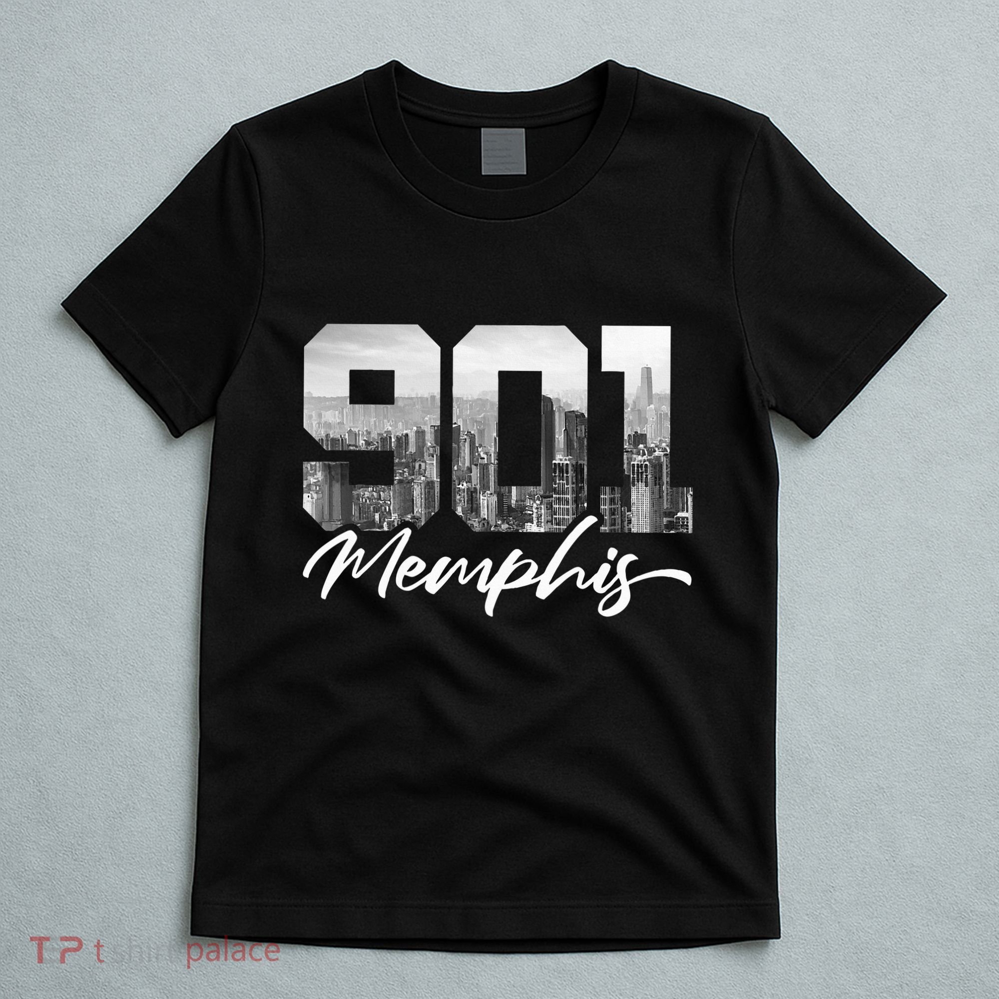 901 Memphis Area Code Tennessee Memphis City Skyline T-Shirt