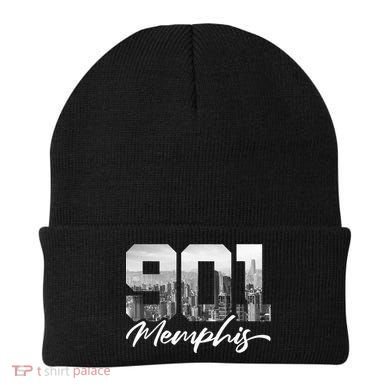 901 Memphis Area Code Tennessee Memphis City Skyline Beanie