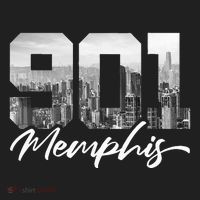 901 Memphis Area Code Tennessee Memphis City Skyline Beanie thumb 2