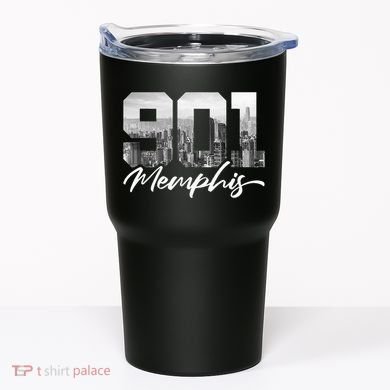 901 Memphis Area Code Tennessee Memphis City Skyline Tumbler