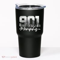 901 Memphis Area Code Tennessee Memphis City Skyline Tumbler thumb 0