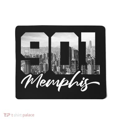 901 Memphis Area Code Tennessee Memphis City Skyline Mousepad