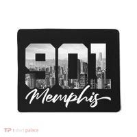 901 Memphis Area Code Tennessee Memphis City Skyline Mousepad thumb 0