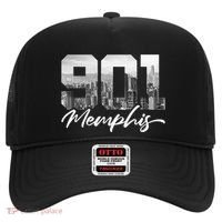 901 Memphis Area Code Tennessee Memphis City Skyline Hat thumb 0
