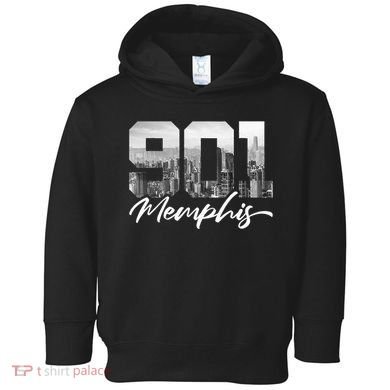 901 Memphis Area Code Tennessee Memphis City Skyline Toddler Hoodie