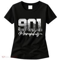 901 Memphis Area Code Tennessee Memphis City Skyline Women's T-Shirt thumb 0