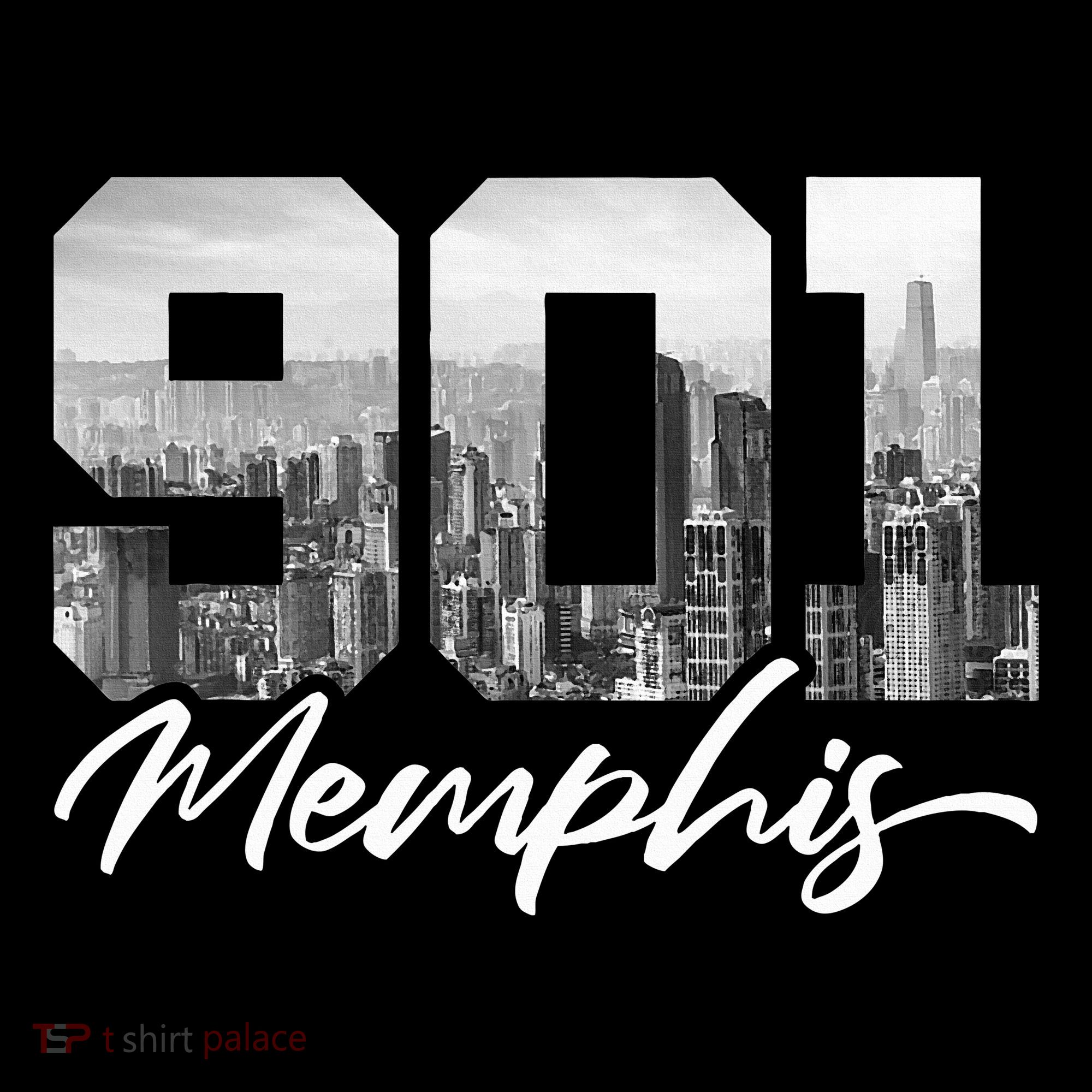 901 Memphis Area Code Tennessee Memphis City Skyline Women's T-Shirt
