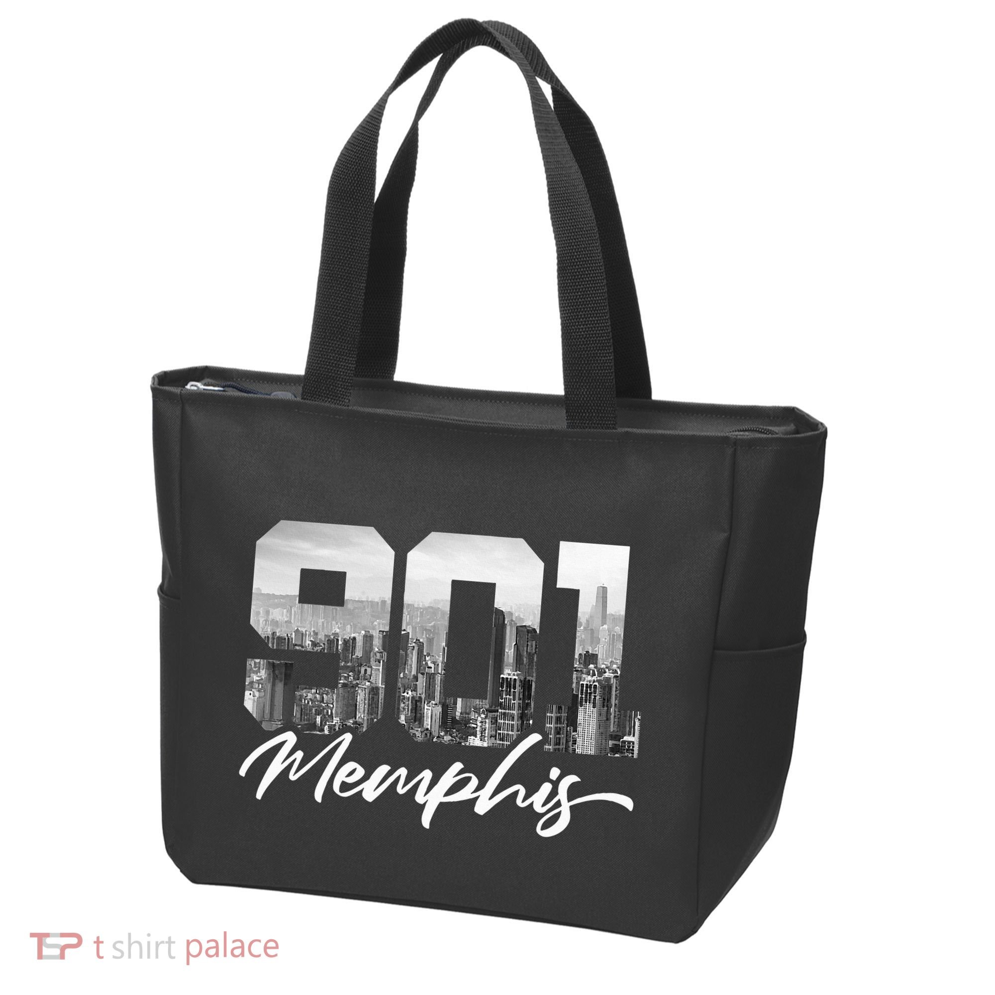 901 Memphis Area Code Tennessee Memphis City Skyline Tote Bag