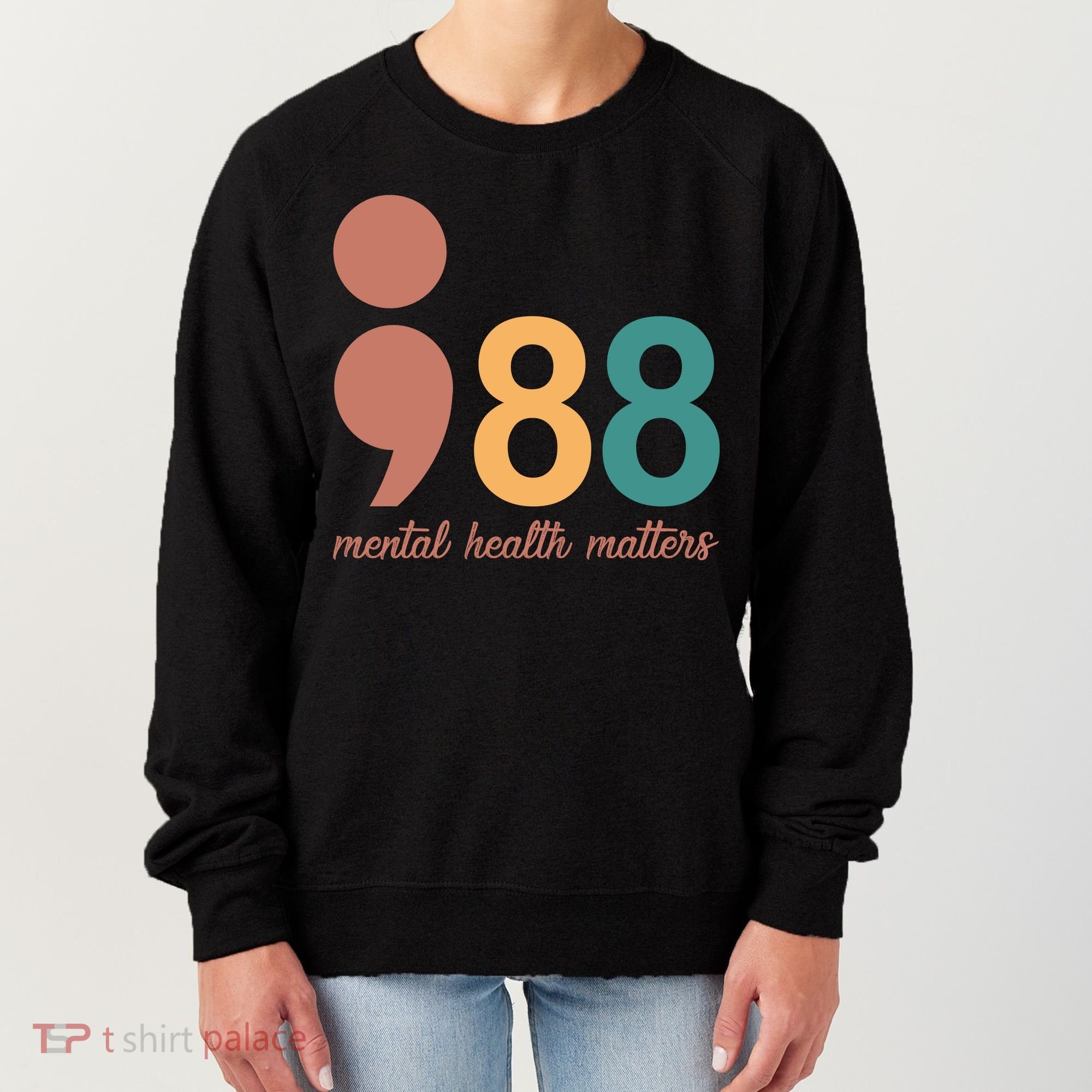 988 Mental Health Matters Retro Women's Sweatshirt