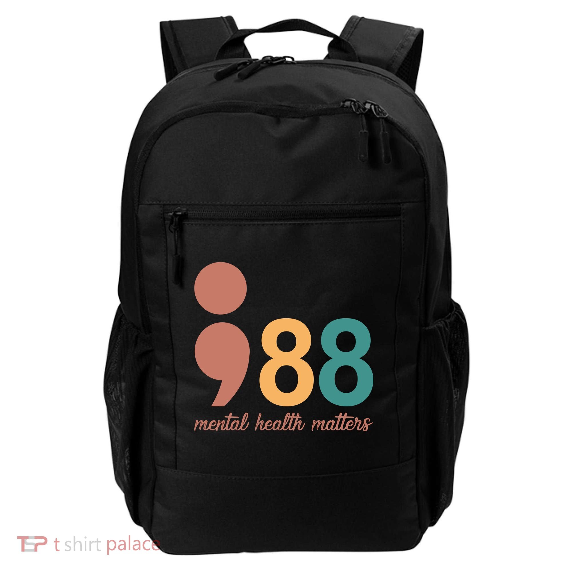 988 Mental Health Matters Retro Backpack