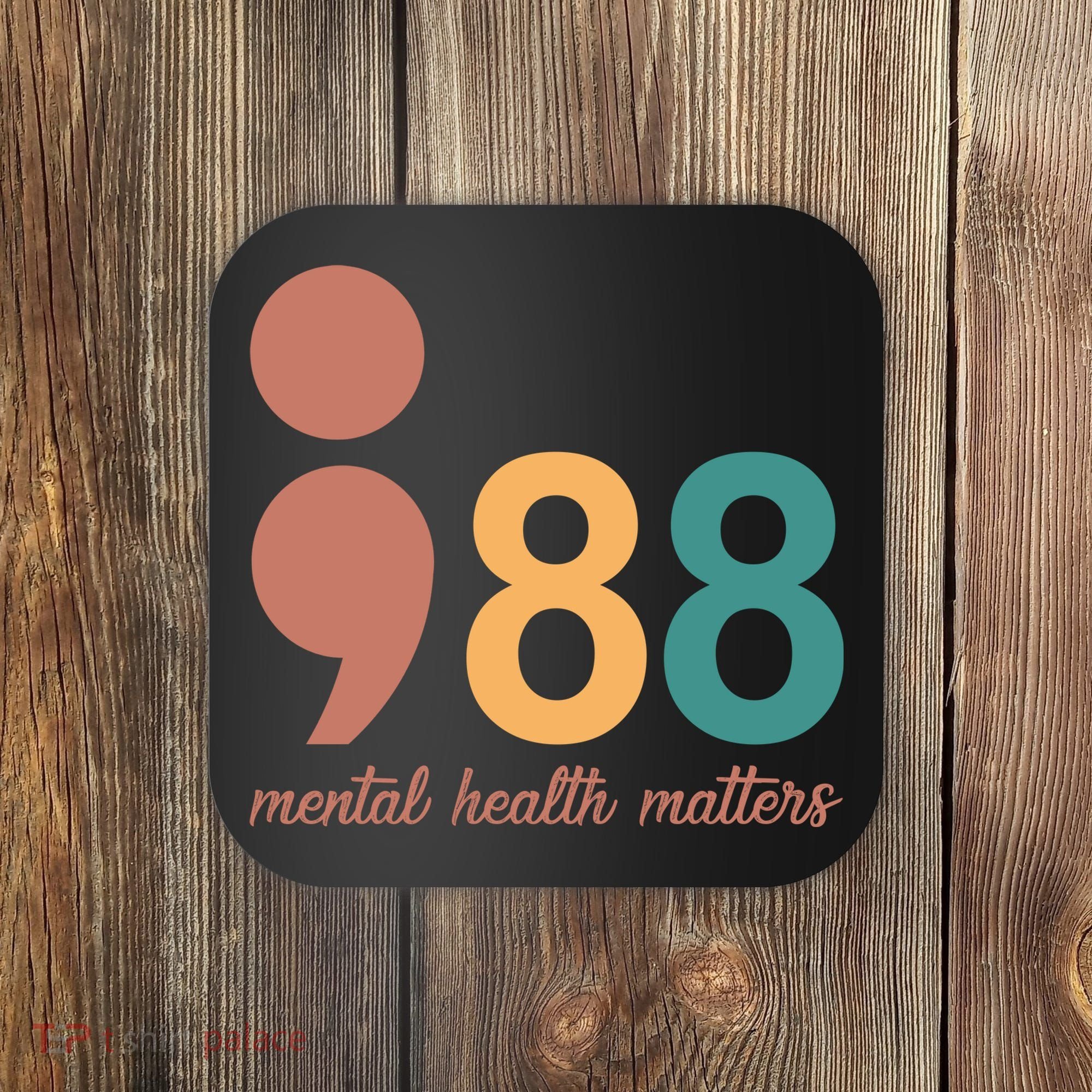 988 Mental Health Matters Retro Coaster